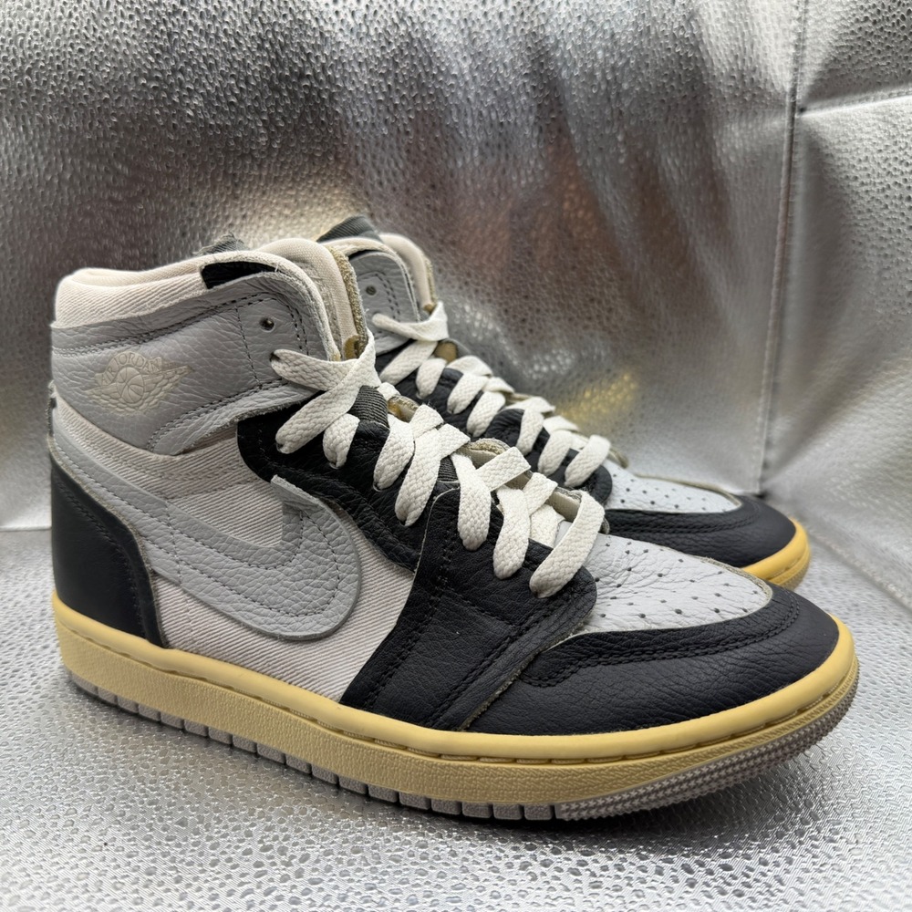 Size 6 Jordan 1 Retro High OG Craft Ivory Mens Grey Black Excellent FB9891-001